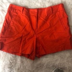 Loft orange shorts